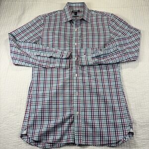 Bonobos Shirt Men 15 33 Multi Color Plaid Slim Fit Wrinkle Free Button Up